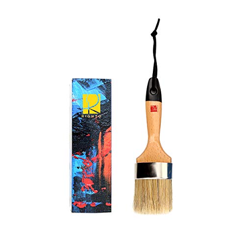 Chalked Paint Brush & Wax Brush 2.5" for Furniture Wood & Stencils
