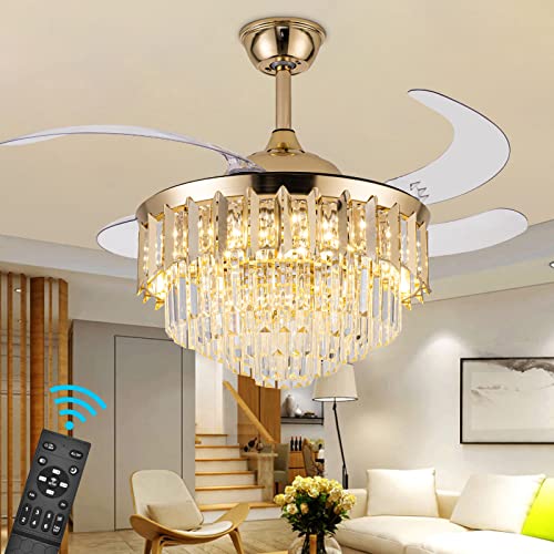 Chandelier Ceiling Fan With Lights 51CP1BP2bmL 