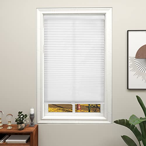 Changshade Custom Size Cordless Cellular Shades - Light Filtering White