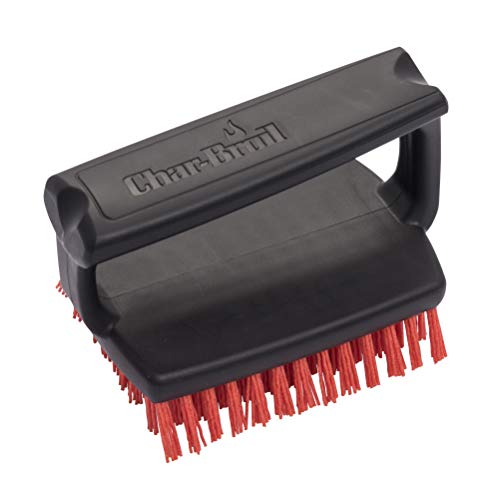 Char-Broil Cool-Clean Handheld Brush, Red