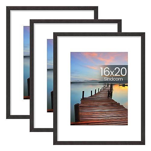 Charcoal Gray 16x20 Poster Frame 3 Pack