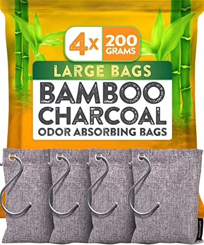 Large Bamboo Charcoal Odor Absorber Pack for Home and Car