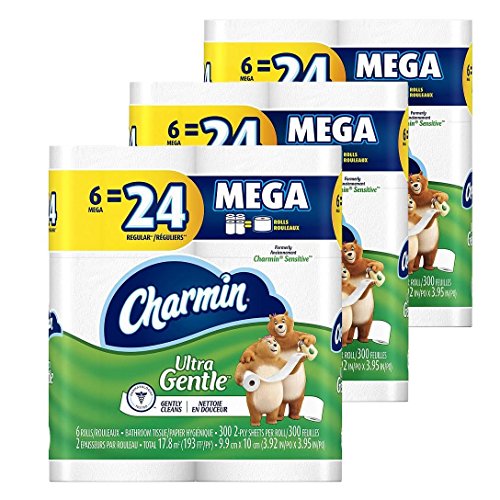 Charmin Ultra Gentle Toilet Paper 6 Mega Rolls
