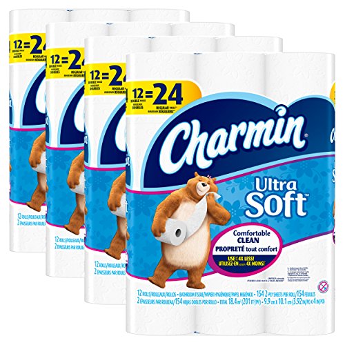 Charmin Ultra Soft Toilet Paper, Bath Tissue, Double Roll, 48 Count