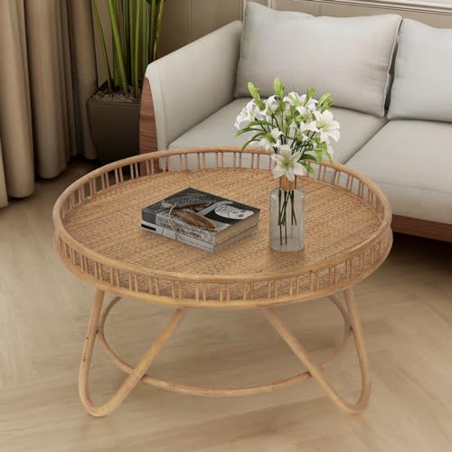 Charming and Practical Rattan Coffee Table - FINECASA