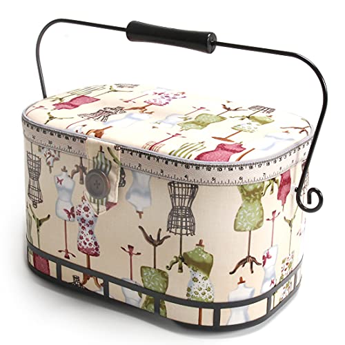 Charming Oval Sewing Basket - Stylish and Functional Storage