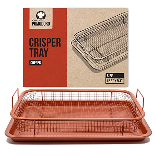 Chef Pomodoro Copper Crisper Tray - The Ultimate Air Fryer Tray for Oven