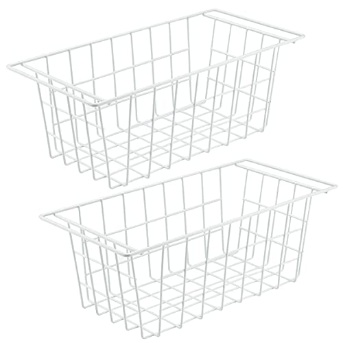 Homics Freezer Wire Baskets, Metal Wire Storage Baskets for Chest Freezer  Upright Refrigerator, Organizer Bins with