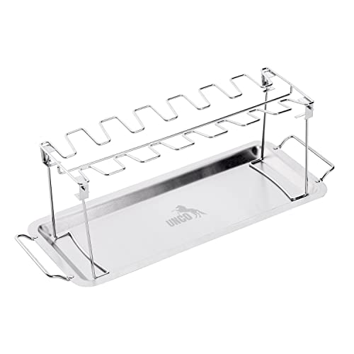 Chicken Leg Rack for Grill with Drip Pan