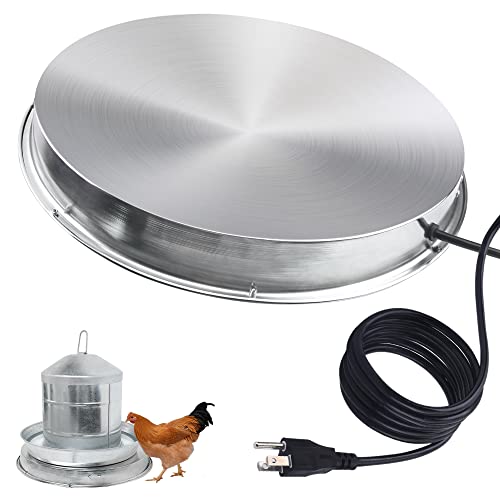 ZenxyHoC Poultry Waterer Heater with Thermostat and 9.8ft Power Cord