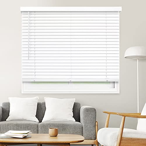 CHICOLOGY Cordless Faux Wood Blinds