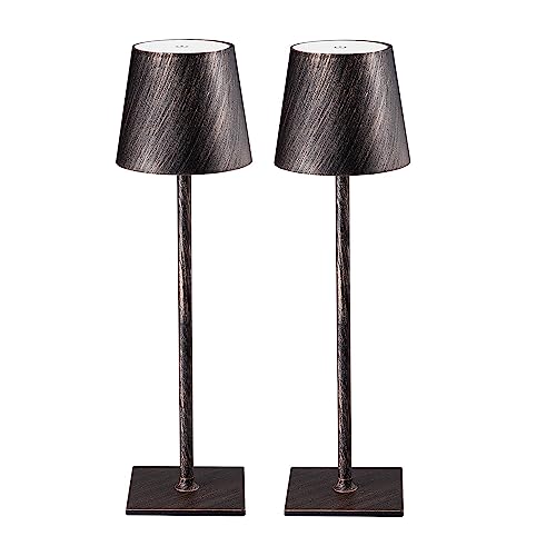 CHLORANTHUS Cordless Table Lamps - 3 Color Dimming