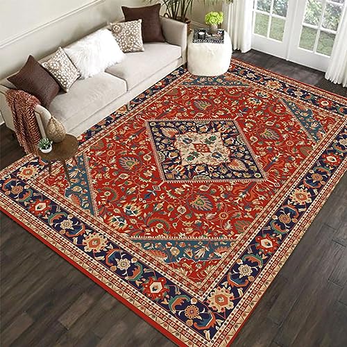Lahome Green Botanical Print Washable Rugs - 5x7 Area Rugs for Living Room  Boho Throw Large Bedroom Kitchen Rug Non-Slip Low-Plie Entryway Rug Floor  Mat Carpet … in 2023