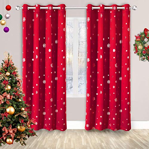Christmas Curtains for Living Room and Bedroom