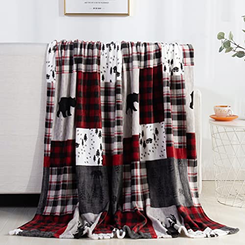 Christmas Prints Fleece Blanket - Cozy Winter Home Decor