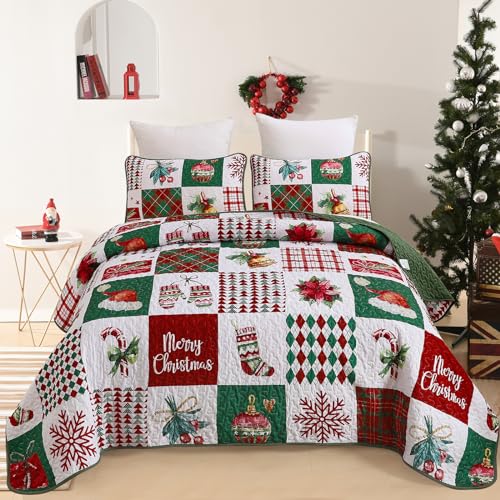 Christmas Quilt Set King Size