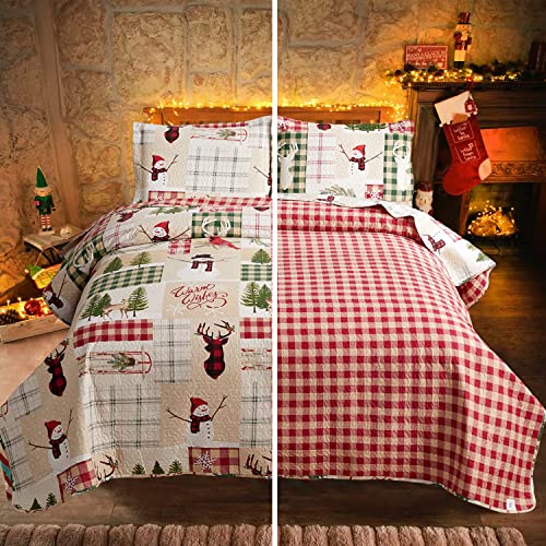 Christmas Quilt Set King Size Bedding