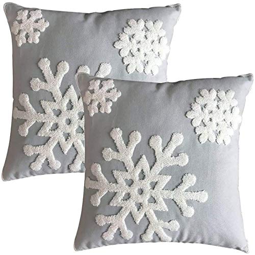 Christmas Snowflake Decorative Pillow Covers