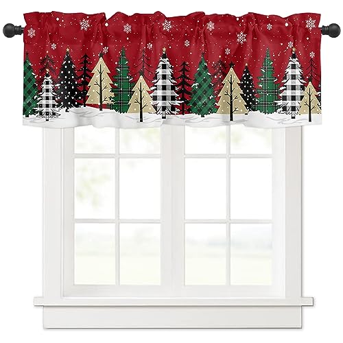 Christmas Tree Valance Curtain