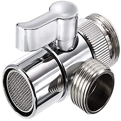 Chrome Brass Sink Valve Diverter Faucet Splitter