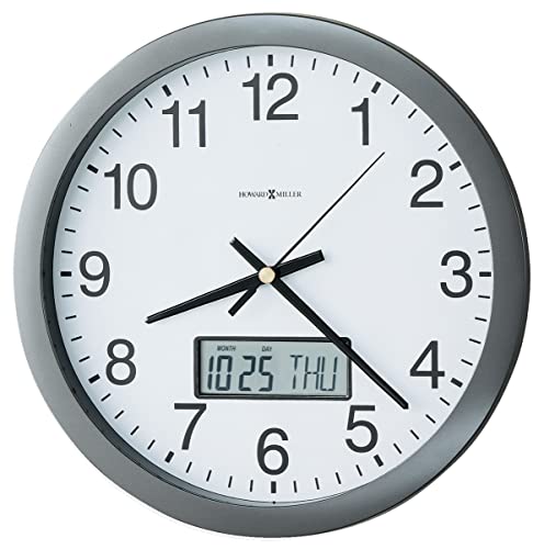 Chronicle Wall Clock - Modern Metallic Gray Design