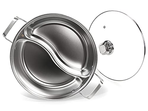 CHRYSLIN Stainless Steel Pot with Divider - Durable and Versatile Cookware