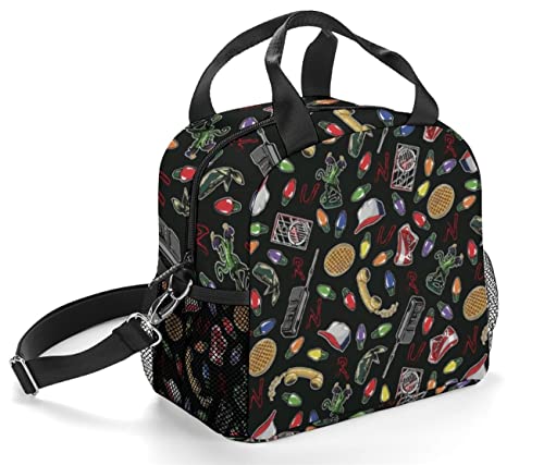CHSSONG Insulated Lunch Bag ST-Black 10x8.9x6.5-inch