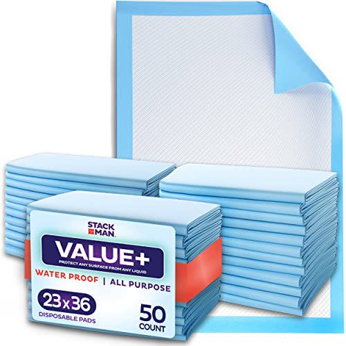 Stack Man Large Disposable Underpads - 50 Pack