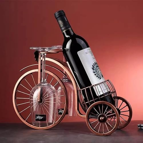 Cicodona Bicycle Wine Rack and Wine Glass Holder
