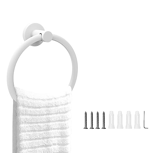 Cilee White Towel Ring for Bathroom