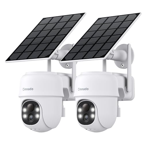 Cinnado Wireless Solar/Battery Powered Home Security Cameras