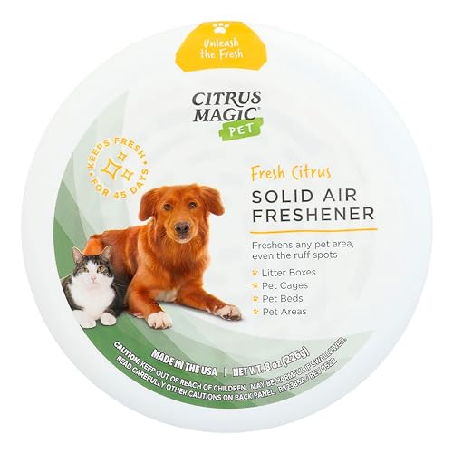Citrus Magic Pet Odor Eliminator Solid Air Freshener - Fresh Citrus, 8 oz