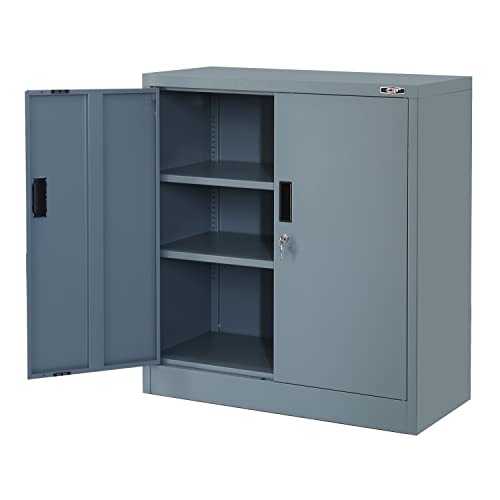 CJF Metal Storage Cabinet with Locking Doors