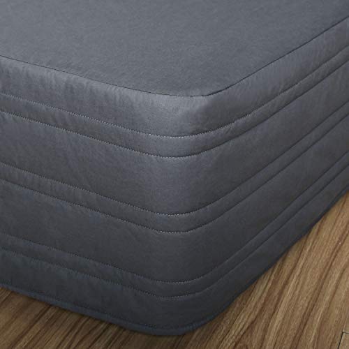 Classic 14’’Drop Bed Skirt, Charcoal, King