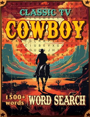 Wild West TV Cowboys Word Search: Legendary Heroes for Stress Relief