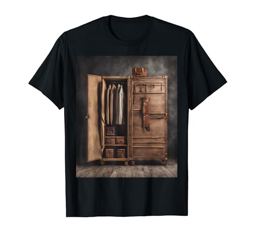 Classic Wooden Wardrobe Trunk Vintage Stores Graphic T-Shirt