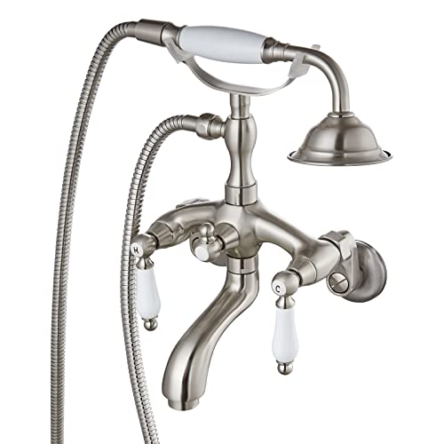 Clawfoot Tub Faucet with Hand Held Shower Sprayer