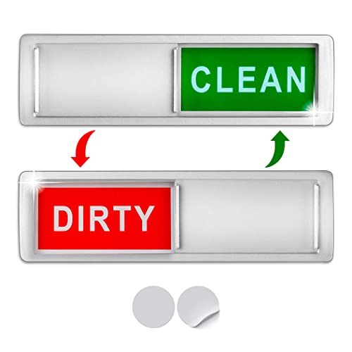CONMOTO Dishwasher Magnet Clean Dirty Sign,Clean Dirty Magnet for  Dishwasher,Kitchen Dishwasher Magnets Sign, No-Scratch Strong Magnets,  Dirty Clean