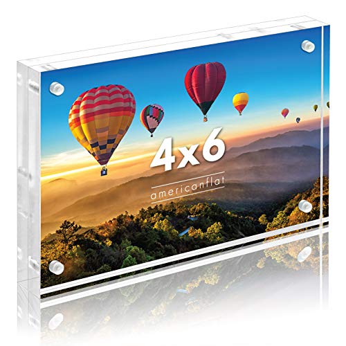 Clear Acrylic Picture Frame with Magnetic Corners