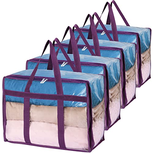 Clear Clothes Storage Bags with Reinforced Handle