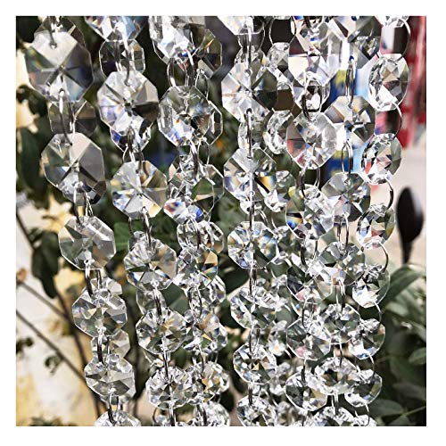Clear Glass Crystal Beads Lamp Chain