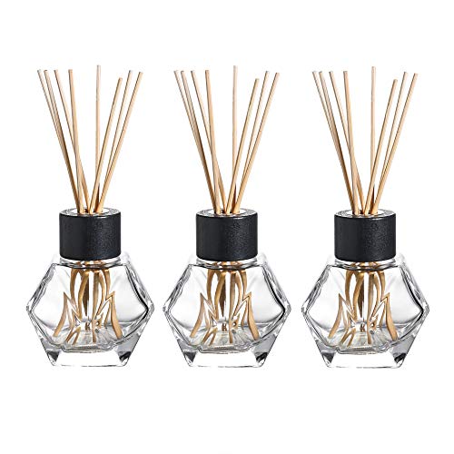 Clear Glass Reed Oil Diffuser Bottles with Reed Sticks