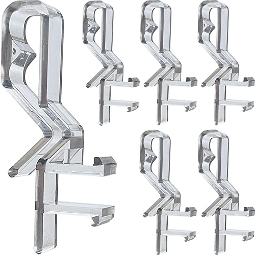 Valance Clips, 10 Pack 3.5 Inch Plastic Clear Vertical Blind Valance Clips  Faux Wood Blinds Clips