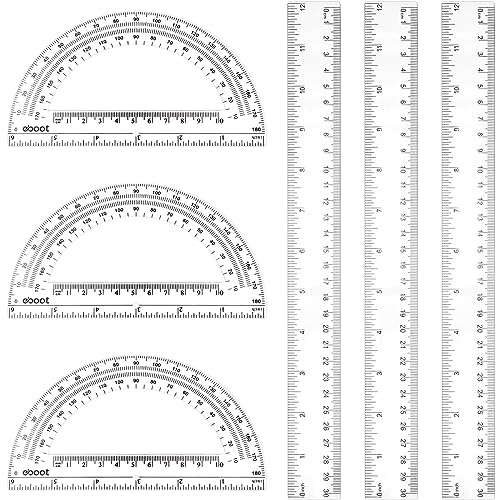 Clear Math Geometry Set Protractors Classroom Set