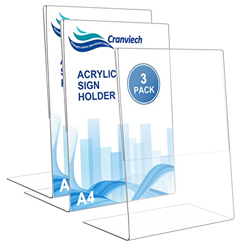 Clear Plastic Display Stand for Restaurants, Hotels, and Offices