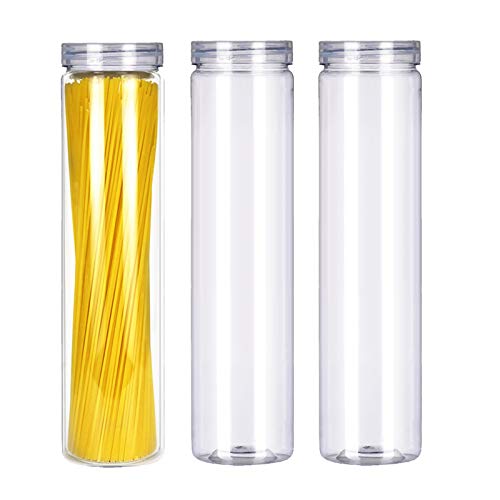 Clear Plastic Food Storage Jars (Round)