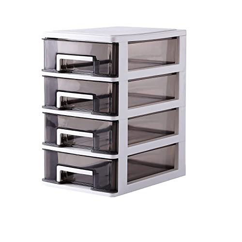 Clear Plastic Storage Bin with Drawers - Compact and Versatile