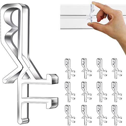 Clear Plastic Valance Clips for Blinds (12pcs)