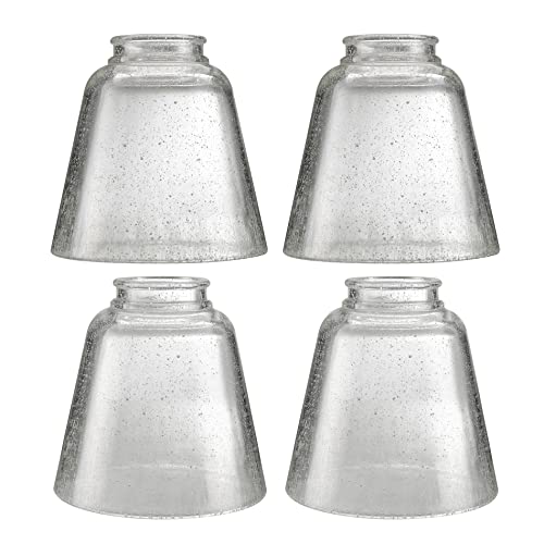 Clear Seeded Ceiling Fan Replacement Glass Shade - 4 Pack