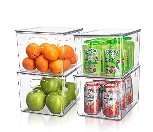 Clear Stackable Pantry Organizer Box Bin Containers